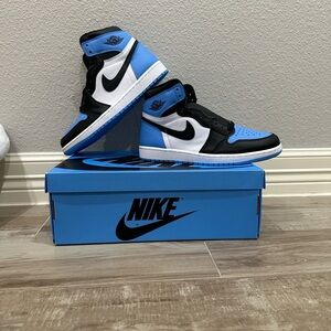 New Nike Air Jordan 1 RETRO OG HIGH UNC toe - White/Black/Blue